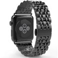 thumbnail image 1 of DAMAIE Compatible With Apple Watch Strap, Strong Stainless Steel Metal Replacement Strap Bracelet, Suitable For Apple Watch3 (Ls 38mm Black), 1 of 4