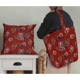 thumbnail image 5 of Soimoi Red Poly Georgette Fabric Pomegranate & Fig Fruits Print Fabric by the Yard 52 Inch Wide, 5 of 5