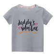 thumbnail image 1 of RKSTN Hauts de la Saint-Valentin pour Tout-Petits Garçons Filles 2024 Mode Mignon Couleur Unie Col Rond Hauts Imprimé Cœur Manches Courtes, 1 of 4