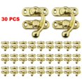 thumbnail image 1 of 30pcs Antique Bronze Iron Padlock Hasp Hook Lock For Mini Jewelry Wooden Box, 1 of 5