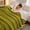 Green, variant on YIMWNYI Extra Thick Flannel Fleece Blanket, Soft Cozy Throw, Warm Double Layer Cover, Perfect for Couch or Bed, All Seasons Use, Lightweight Microfiber Comfort