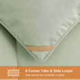 thumbnail image 3 of All Season Queen Comforter Set Soft Quilted Down Alternative Comforter+ Pillow Shams with Corner Tabs Winter Summer Warm Fluffy Machine Washable (Queen ), 3 of 7