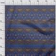 thumbnail image 2 of oneOone Polyester Lycra Fabric Leaves & Floral Block Print Fabric By Yard 56 Inch Wide, 2 of 4