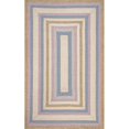 thumbnail image 1 of nuLOOM HJFV09A-305 Tressé Shay Intérieur/extérieur Bleu Multi 3' x 5' Zone Tapis, 1 of 2