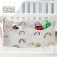 thumbnail image 2 of Feltree Bedside Organizer with Double Layer & Multiple Pockets, 15.75 Inch Hanging Storage Bag, Soft Fabric Hanging Organizer for Stroller, Crib & Nursery Organization, 2 of 8