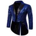 thumbnail image 5 of Costume pour Homme Paillettes Brillantes Col Rabattu Bal Queue-de-Pie Smoking, 5 of 5