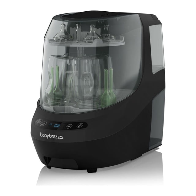 Baby Brezza Bottle Washer Pro - Clinically Proven Better Cleaning - Washer, Sterilizer + Dryer in One Appliance, Machine Replaces Brushes + Racks