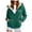 Green, variant on felwors Womens Fleece Lined Zip Up Hoodie Thermal Warm Sherpa Pullover Sweatshirts Love Heart Print Sweaters Cute Tops Blue, XL