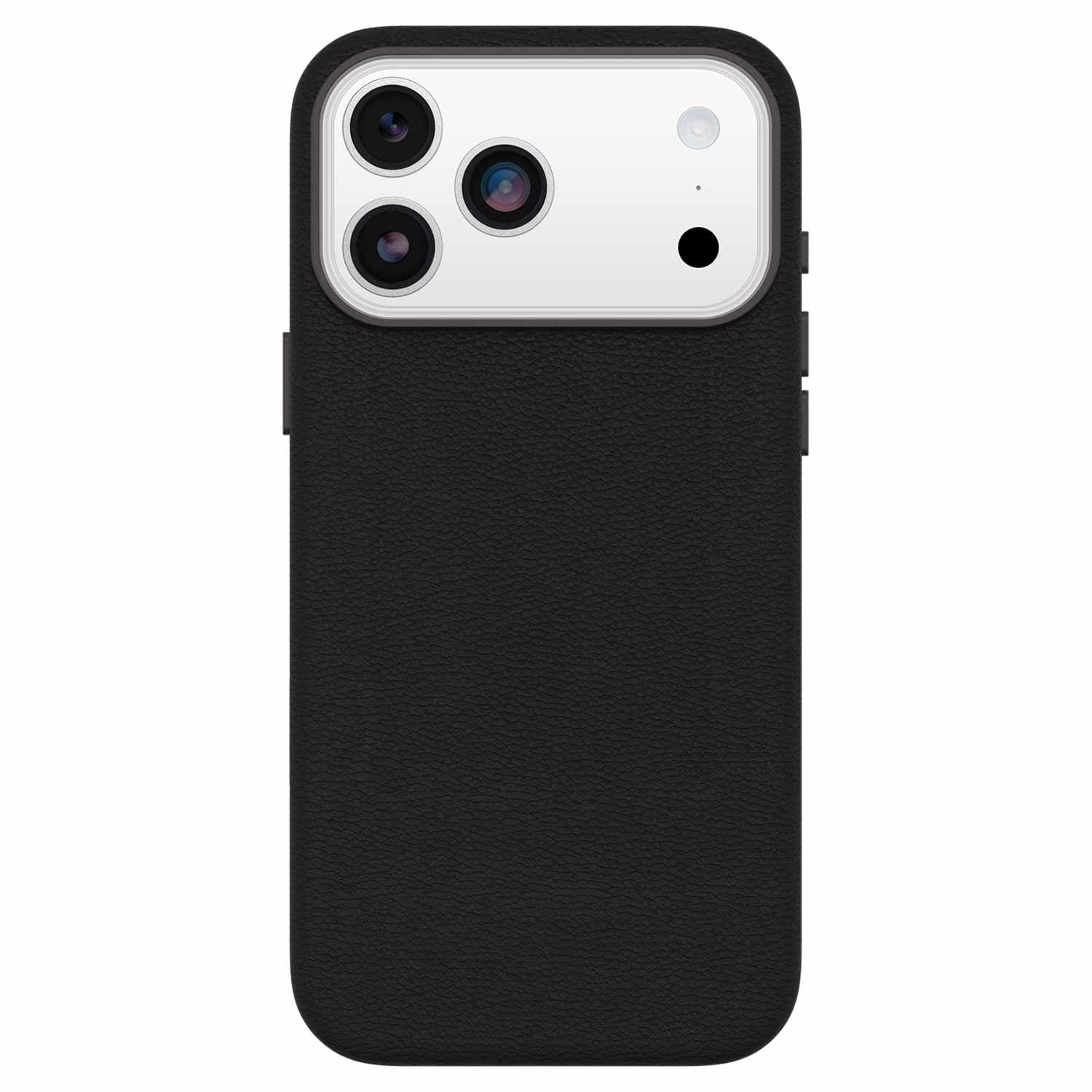 OtterBox Symmetry Cactus Leather MagSafe Case w/Camera Control Noir Ash (Black) for iPhone 17 Pro