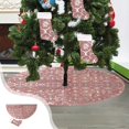thumbnail image 4 of Jupe de Sapin de Noël Rouge Melon 35 Po Décoration de Dessous de Sapin de Noël pour Fête de Joyeux Noël Décoration de Sapin de Noël Livrée avec Chaussettes Ensemble Jupe de Sapin et Chaussettes, 4 of 6