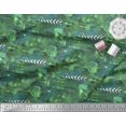 thumbnail image 3 of Soimoi Green Poly Georgette Fabric Triangle & Brush Stroke Abstract Fabric Prints By Yard 52 Inch Wide, 3 of 3