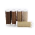 thumbnail image 2 of GÜTERMANN Sew-All Polyester Thread No. 120 Colour Gradient 5-Pack, Brown, 128 m (140 yd), 2 of 5
