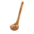 thumbnail image 1 of Large Wooden Soup Spoon Long Handle Natural Tableware Kitchen Accessories, 1 of 3