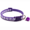 thumbnail image 1 of 2pcs avec Colliers de Cloche Sécurité Délicate Casual Nylon Collier de Chien Sangle de Cou Mode Réglable Cloche pour Animaux de Compagnie Chat Collier de Chien (Violet), 1 of 4