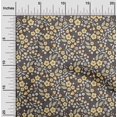 thumbnail image 2 of oneOone Velvet Yellow Fabric Floral Craft Projects Decor Fabric Printed By The Yard 58 Inch Wide, 2 of 5