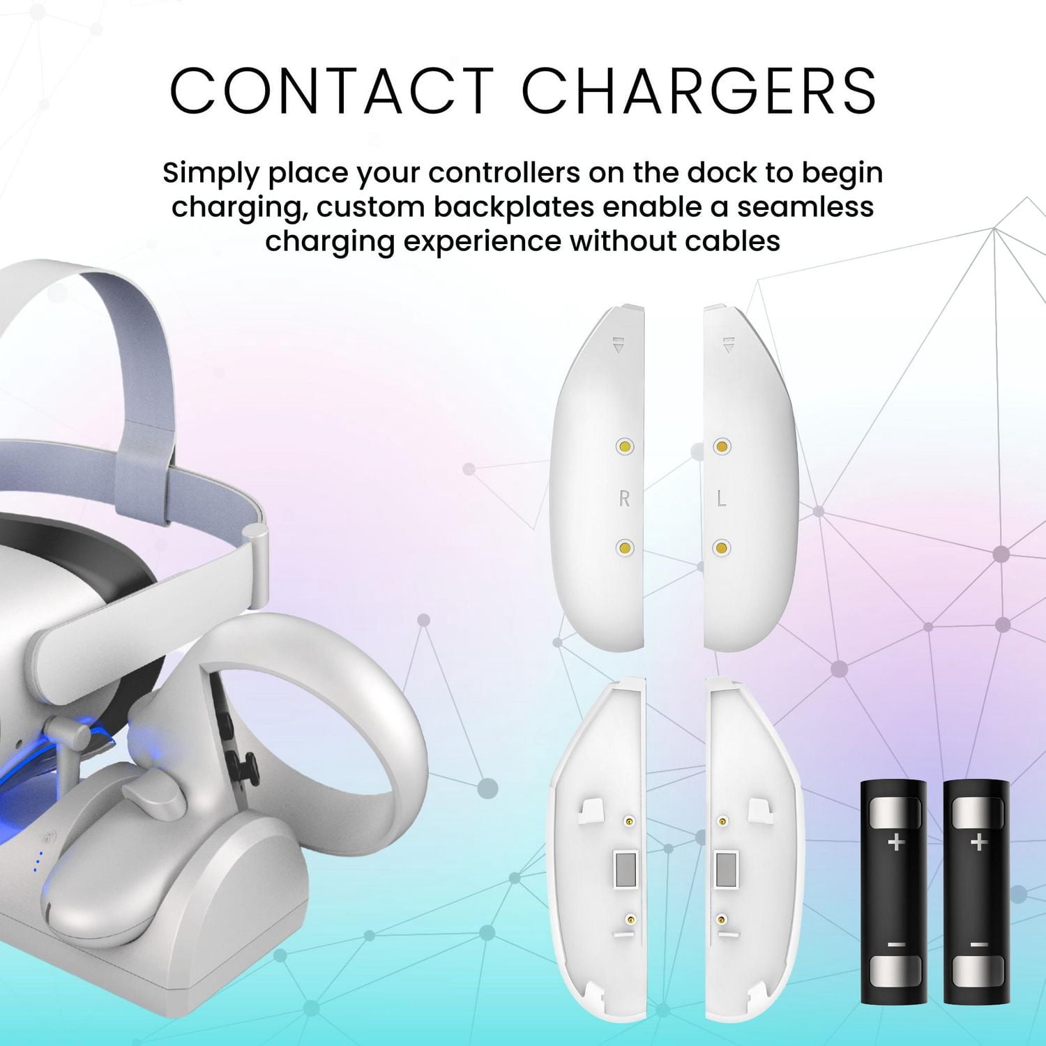 Surge Headset & Controller Charge Dock for Meta Quest 2