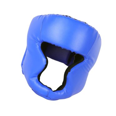 Protège-tête Boxe Sparring Protecteur de Tête Protecteur Femmes Mma Tête Visage 58 à 66 cm Bleu