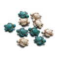 thumbnail image 1 of EIGTHTAIL100pcs Turtle Stone Beads Charms Diy Making Loose Beads Stone Necklace Loose Turtle Beads, 1 of 4