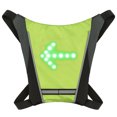 thumbnail image 3 of LED Turn Signal Bike Pack USB Rechargeable Reflective Backpack Attachment Clip with Remote Control LED Backpack with Direction Indicator Safety Light Bag Sports Vest for Cycling Running Walk, 3 of 7