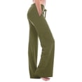 thumbnail image 3 of DDAPJ pyju Womens Bootcut Yoga Pants,Plus Size Workout Gym Sweatpants Straight Wide Leg Cargo Trousers with Pockets, 3 of 7