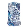 thumbnail image 4 of Débardeur Imprimé Sans Manches à Col en V pour Femme, Blouse Décontractée et Tendance, 4 of 5