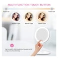 thumbnail image 3 of LED Makeup Mirror With Light Lamp With Storage Desktop Rotating Cosmetic Mirror Light Adjustable Dimming USB Vanity Mirror ,Widely Use, 3 of 7