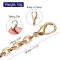 thumbnail image 2 of Unique Bargains 47'x0.22' Purse Chain Strap, Purse Handle Shoulder Bag Replacement Strap, Gold, 2 of 5