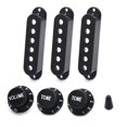 thumbnail image 1 of 48 50 52MM ST Guitare Électrique Couvre-Bobine Simple 1 Volume 2 Boutons de Ton SSS, 1 of 6