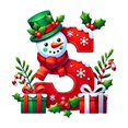 thumbnail image 2 of Bdday 26 Letters Christmas Tree Decoration Pendant Christmas Tree Ornaments Personalized DIY Christmas Ornaments Christmas Decoration Xmas Tree Hanging Decor Feature, 2 of 4