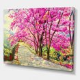 thumbnail image 1 of Designart - Lane de Fleur de Cherrry - Tableau Art Mural sur Toile de Ferme, 1 of 2