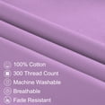 thumbnail image 3 of PiccoCasa Body Pillowcase 300 Thread Count Egyptian Cotton Pillowcase Jumbo Lilac, 3 of 10