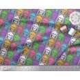 thumbnail image 2 of Soimoi Rayon Fabric Skull Halloween Print Fabric by Yard 56 Inch Wide, 2 of 3