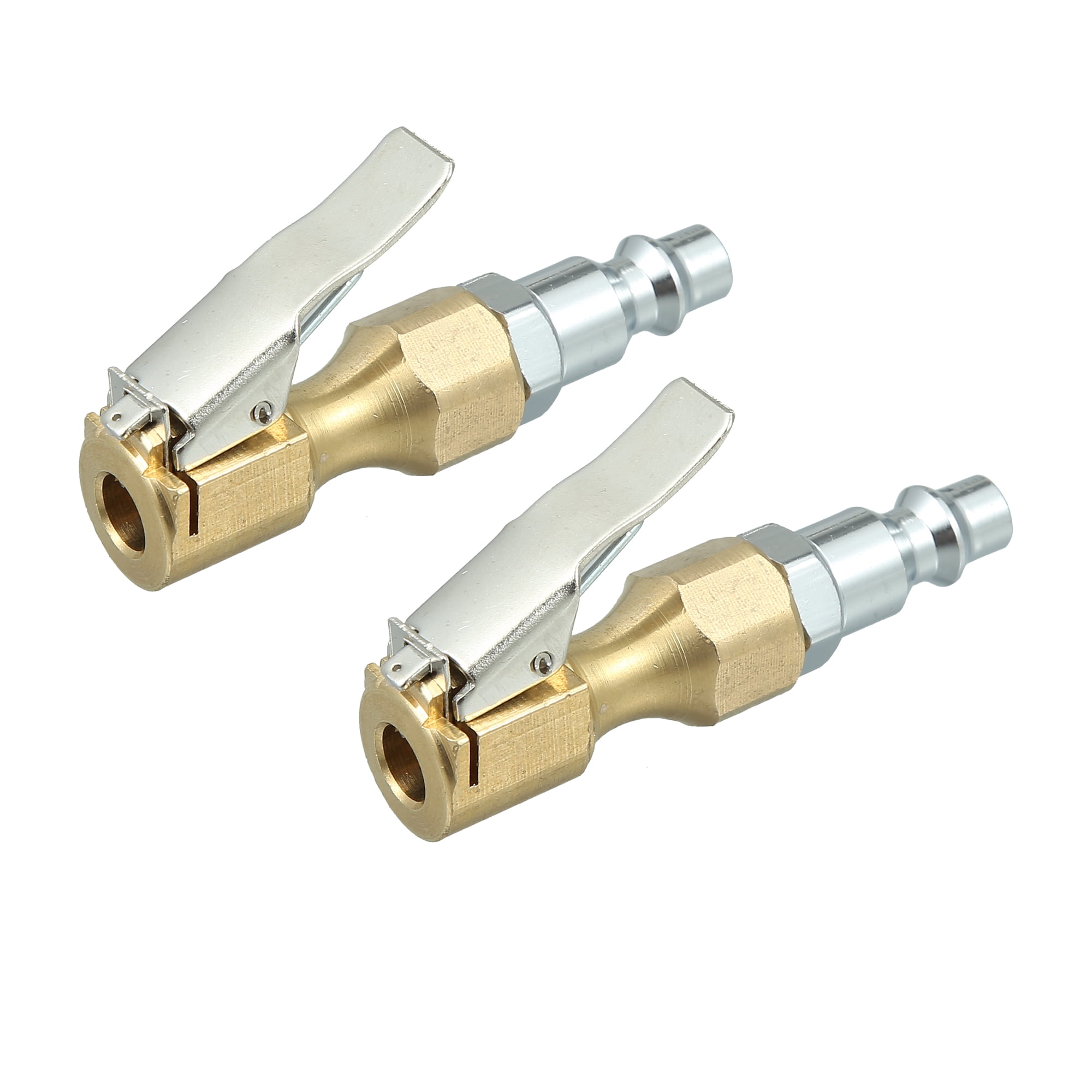 Unique Bargains 2pcs Car Closed Flow Tire Chuck Lock on Tire Inflator Chuck for Tire Inflator Gauge Air Compressor