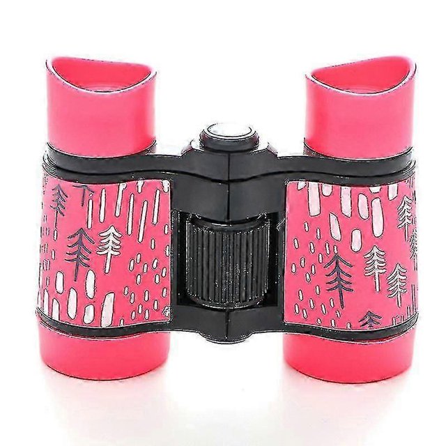 Kovo (Rose) Jumelles Compactes Antichoc pour Enfants Observation des Oiseaux, 5x30 Haute Résolution Optique Claire Étanche Jumelles Randonnée