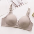 thumbnail image 2 of UPPADA Daily Deal Plus Size Front Button Bras for Women Sports Bras Full Coverage Soft Sleep Wirefree Bras Push Up Bra Seamless Comfort Supportive Bras Plus Size Everyday Bra, 2 of 4