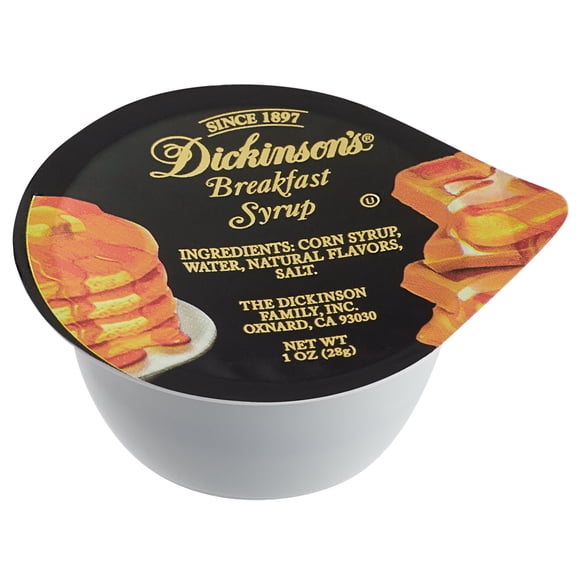 Dickinson's Sirop pour Déjeuner Tasse Portion 1 oz - 100/caisse