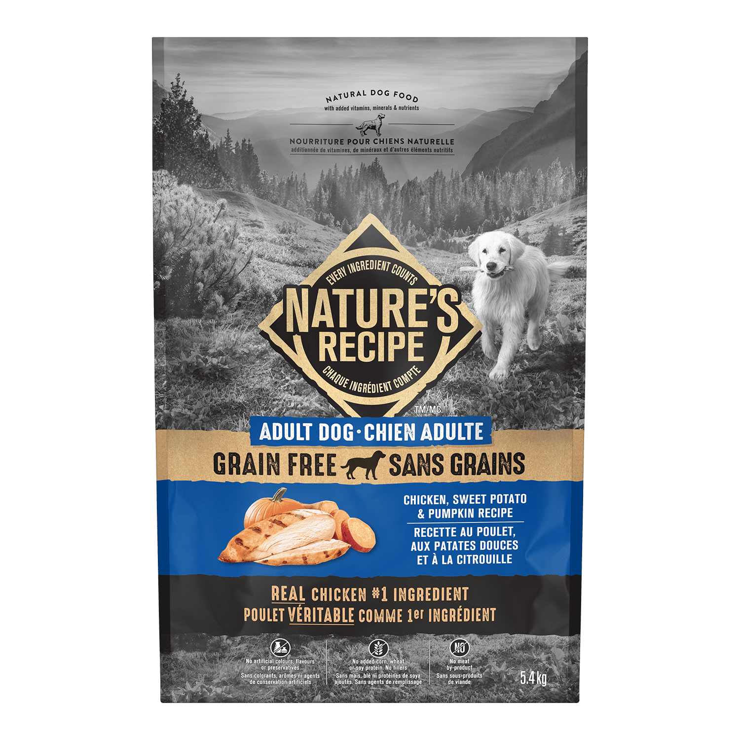 Natures Recipe 5.4KG Grain Free Adult Dog Food