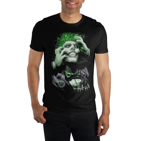 Batman The Joker T-Shirt Noir Variant Dissimulé