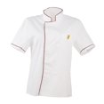 thumbnail image 1 of Esquirla Unisexe Hommes Femmes Manteau de Chef en Coton à Manches Courtes Veste d'Uniforme de Chef Vêtements de Cuisinier TTG, 1 of 8