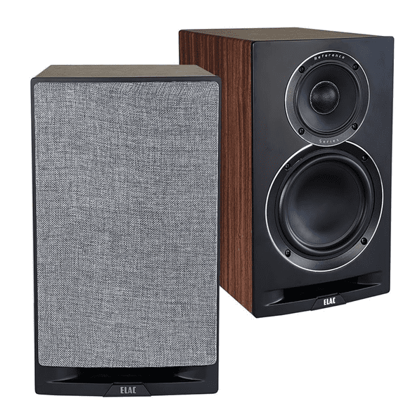 ELAC Uni-Fi Reference UBR62 Bookshelf Speakers (Black/Walnut Pair)