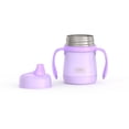 thumbnail image 2 of Thermos Gobelet à Bec en Acier Inoxydable pour Enfants 7 Oz avec Poignées,  Lavende, 2 of 3