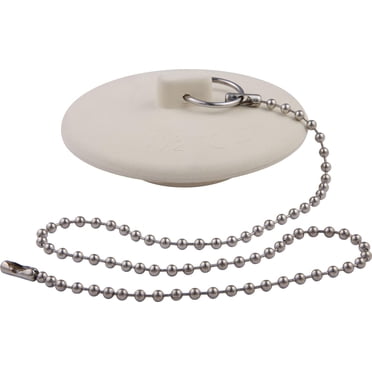 Peerless Rubber Tub Stopper with Chain