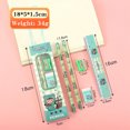 thumbnail image 4 of TopLLC 5 Pcs Stationery Set for Primary School Students, Kawaii Animals Design Including 2 Pcs Pencil Sharpener Eraser and Ruler, Draw and Sketch Pencil Kit Back to School Supplies Gifts for Kids, 4 of 9
