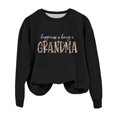 thumbnail image 1 of GZWYHT Grande Vente! Chandails à Capuchon pour Femmes, Chandails à Capuchon Graphiques, Chandails en Molleton de Grand-Mère pour Femmes, Chandails en Molleton à Col Rond d'Automne Sans Capuche, le Bonheur C'est d'Être une Grand-Mère, Tenues d'Automne, Vêtements d'Automne Noir P, 1 of 3