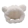 thumbnail image 3 of Cozy Bear Ears Pet Hat Headband Adjustable Knit Cap for Cats & Small Dogs, Costume Accessory, Stretchy Chin Strap, 3 of 9