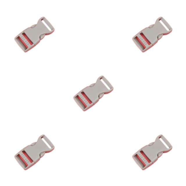 relayinert 10pcs/set Easy To Buckle Strap With Multi-Color Clasp Belt Buckles High Compatibility ABS Release Buckle Hook Buckle golden yellow 5Set