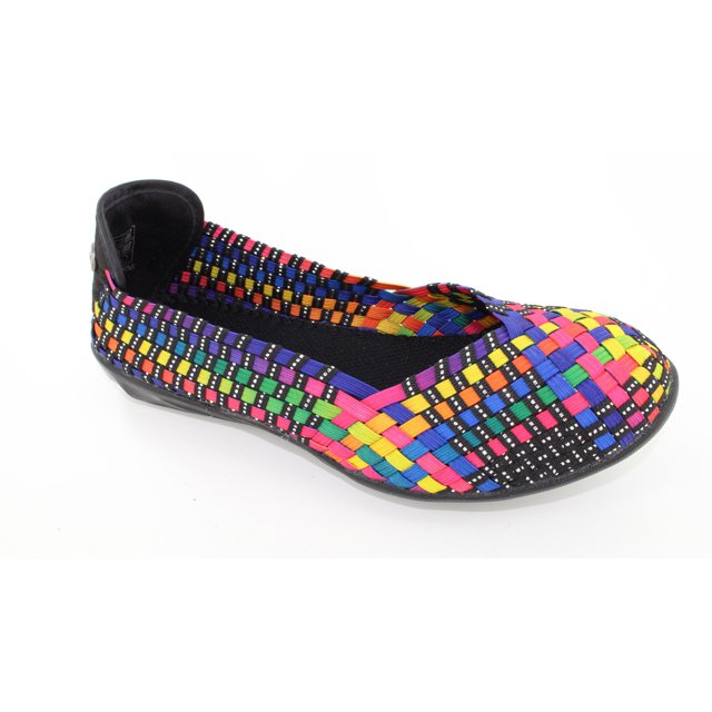 Bernie Mev Ballerines Plates de Défilé pour Femmes - Noir Multicolore