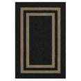 thumbnail image 1 of Mohawk Home - Tapis touffeté en polyester à motif de bordures, noir/havane, 1 of 8