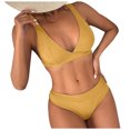 thumbnail image 3 of zanvin Womens High Waisted Bathing Suits Bikini Sets Two Piece Swimsuits,Yellow,L, 3 of 6