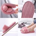 thumbnail image 5 of Women‘s Light Soft Plush Sandal Slippers Home Indoor Anti-slip Open Toe Flat Flip Flops, 5 of 5
